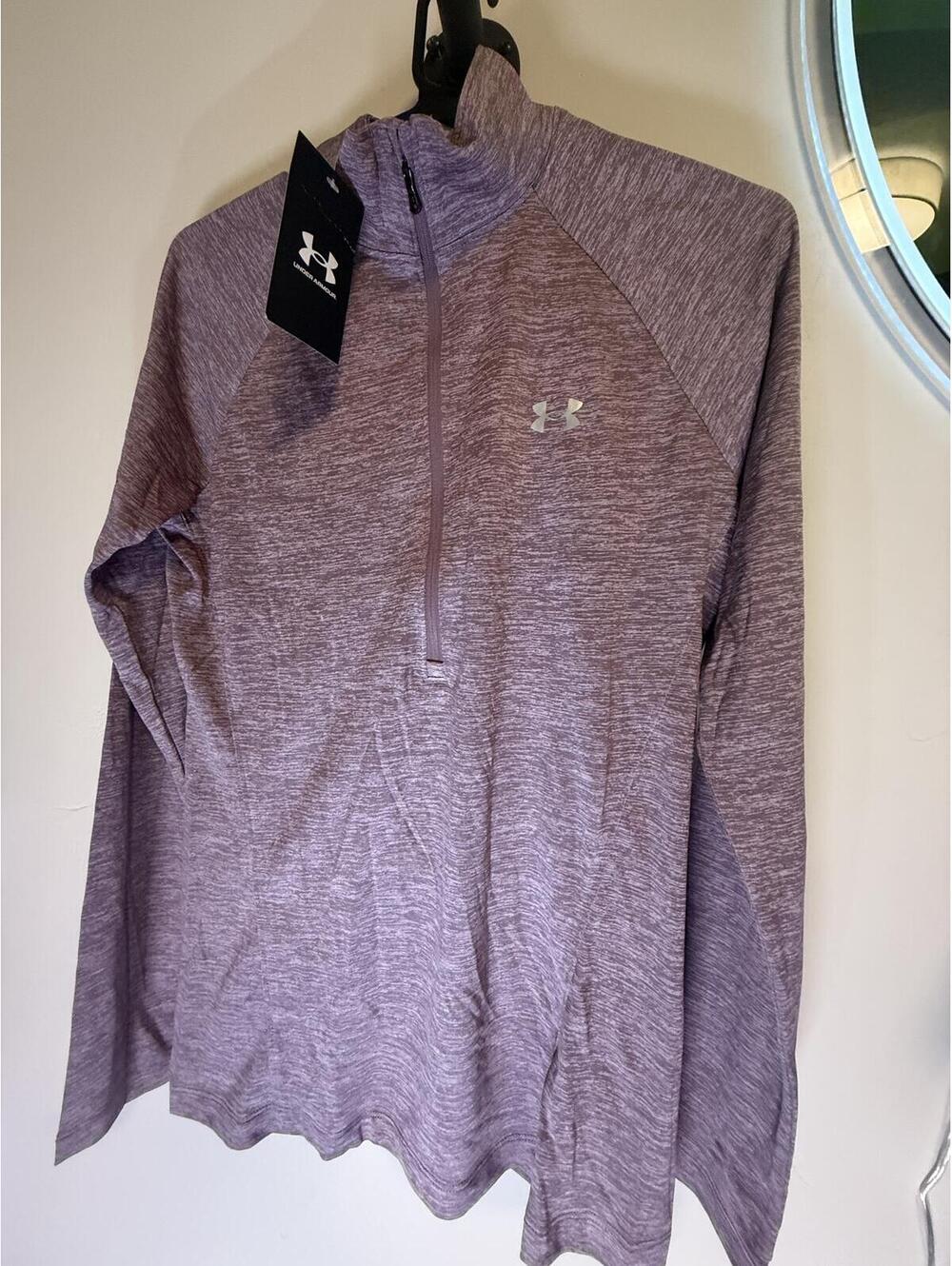 Under Armour Tech Twist 1/2 Zip Womens Small Purple NWT